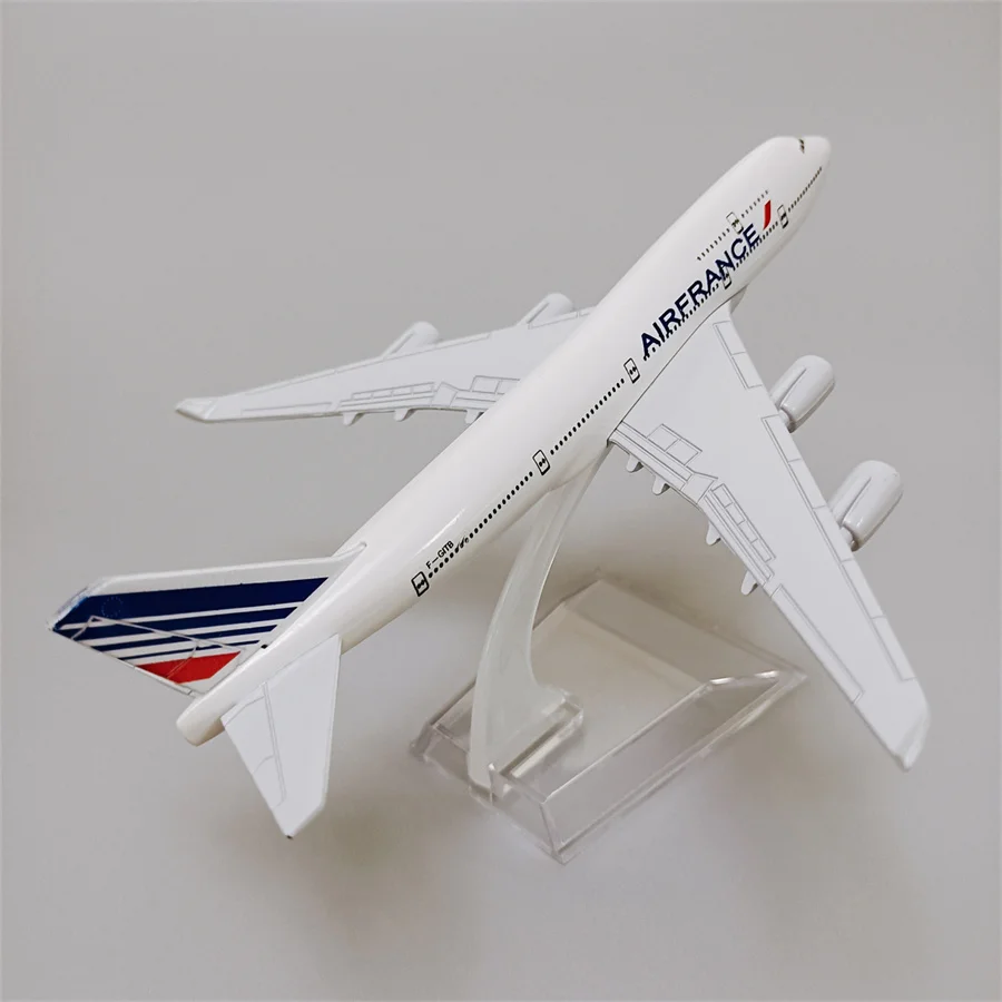 16cm Alloy Metal Air France Airlines Boeing 747 B747-400 Airplane Model AirFrance Airways Plane Model Diecast Aircraft Aeroplane