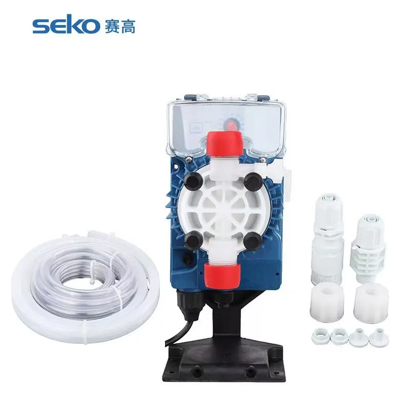 

Seko Tekna AKS600 Solenoid Driven Metering Pump 220v Dosing Pump for Chemical Liquid in Machining and Automotive Industries"
