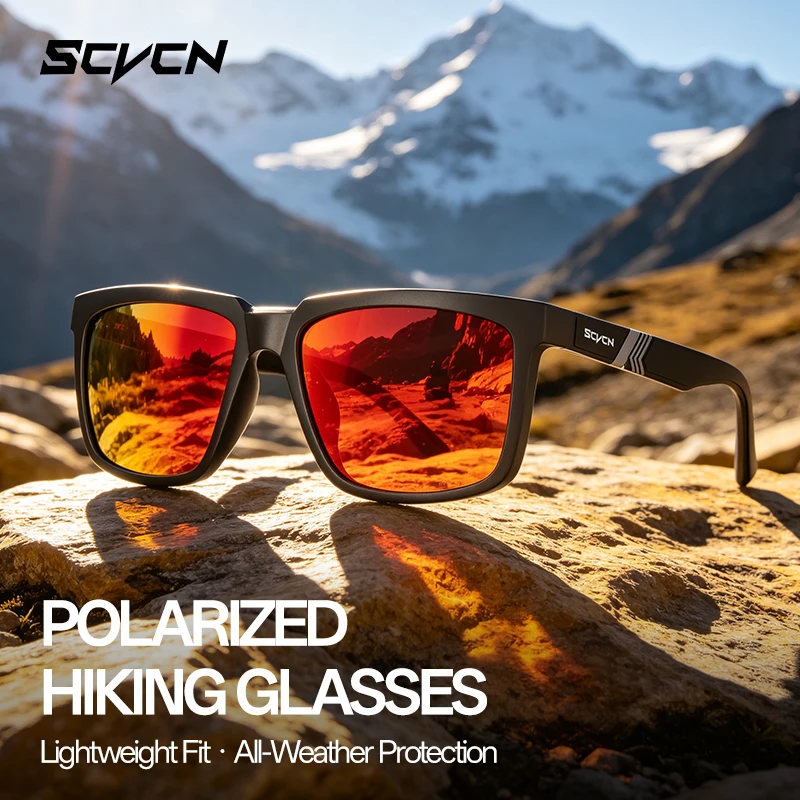 Fishing Sunglasses Polarized - SCVCN HD UV400 Polarized Hiking Sunglasses