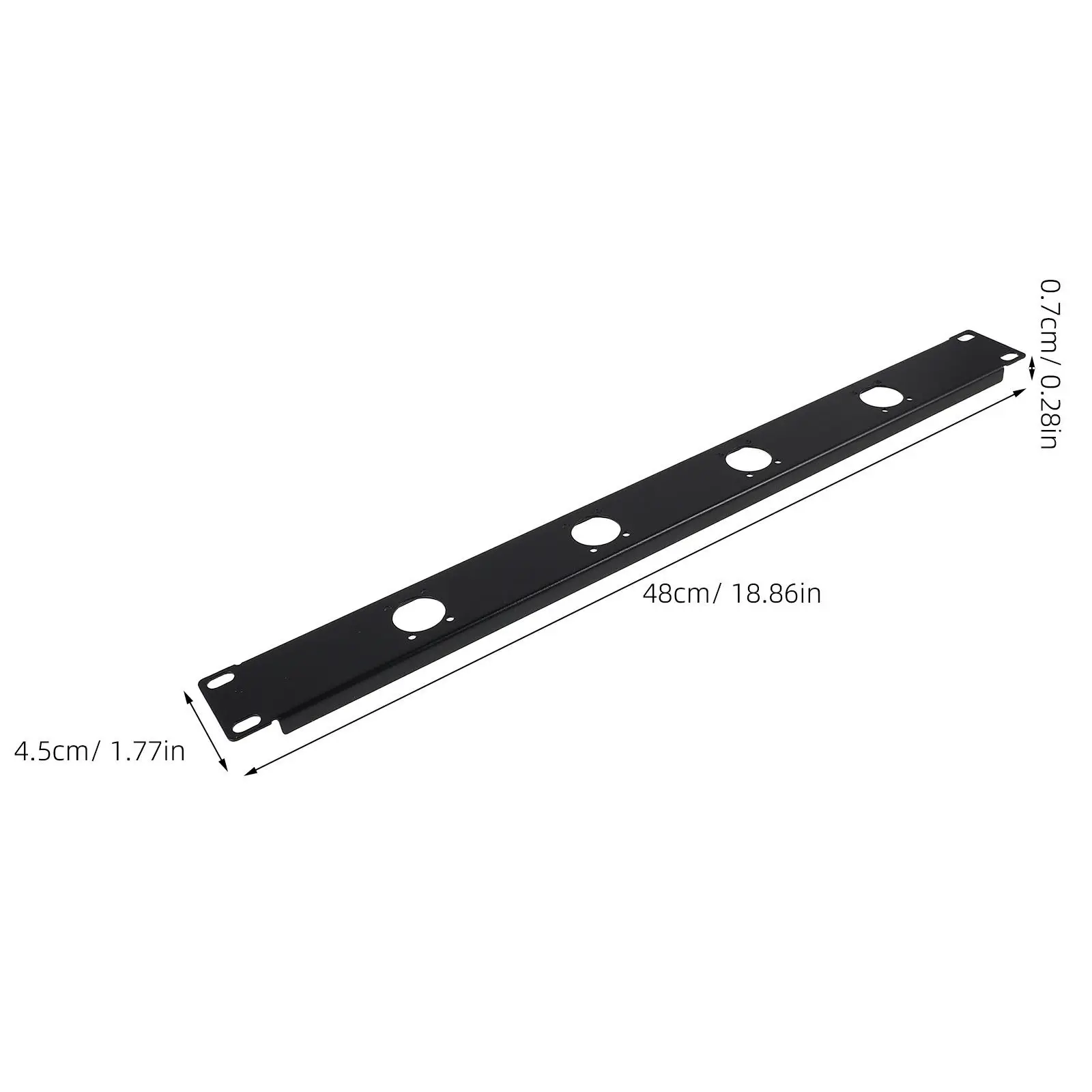 

1U Hinged Rack Panel Audio Patch Panel Xlr Mount Wire Organizer Cord Management for Studio Network Cabinet Cord Management