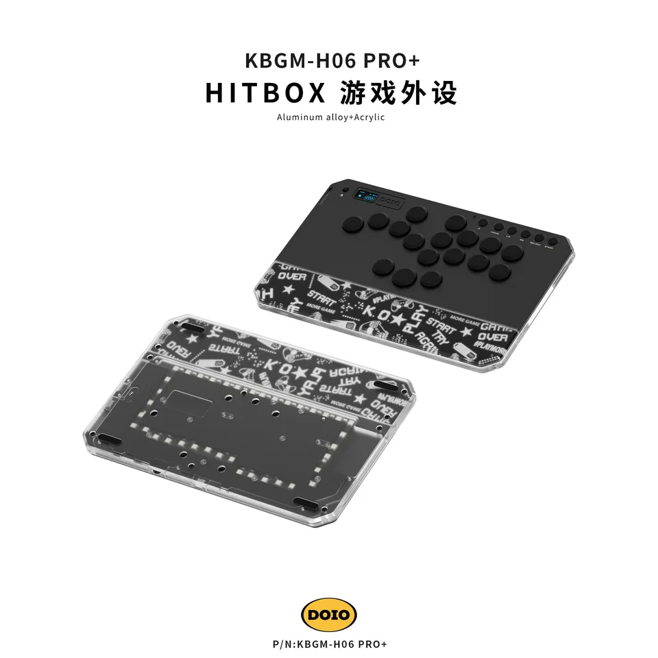 DOIO HITBOX KBGM-H06 PRO Plus Wired Keyboard Upgradable Wireless
