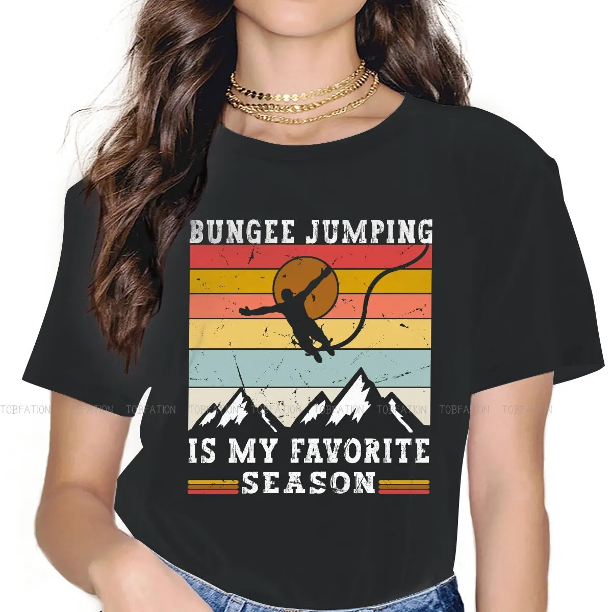 Bungee Jumping Is My Favorite Season Highest Bungee Jump Lovers Hip Hop TShirt Bungee Jumping Jump Extreme Sport T Shirt Girl