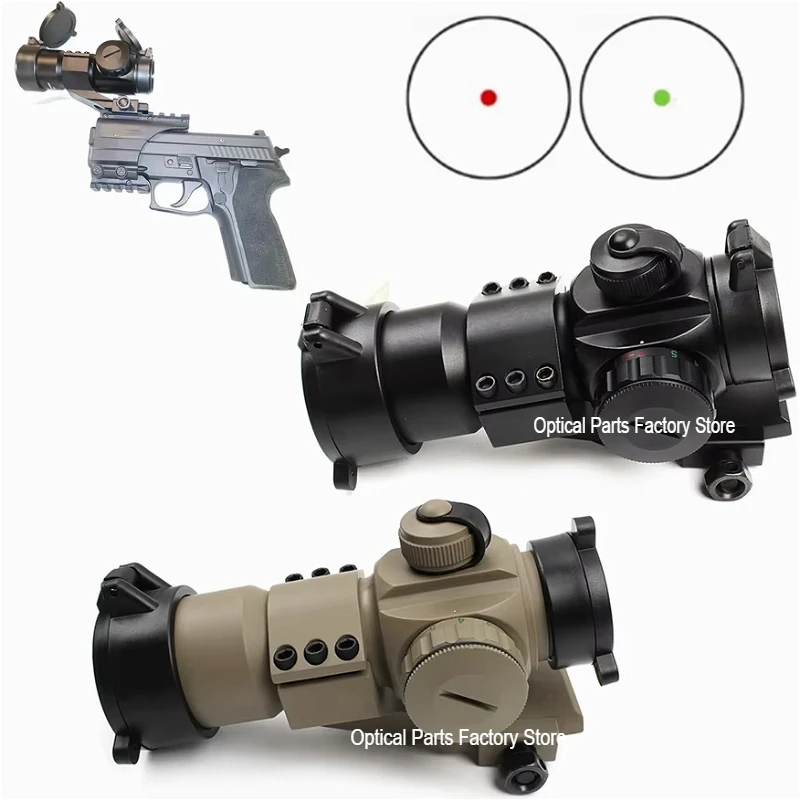 Tactical Optics 4 MOA Holographic Reflex Red Dot Sight Scope Collimator Fit 20mm Picatinny Rail Mount for Hunting Rifle w/Base