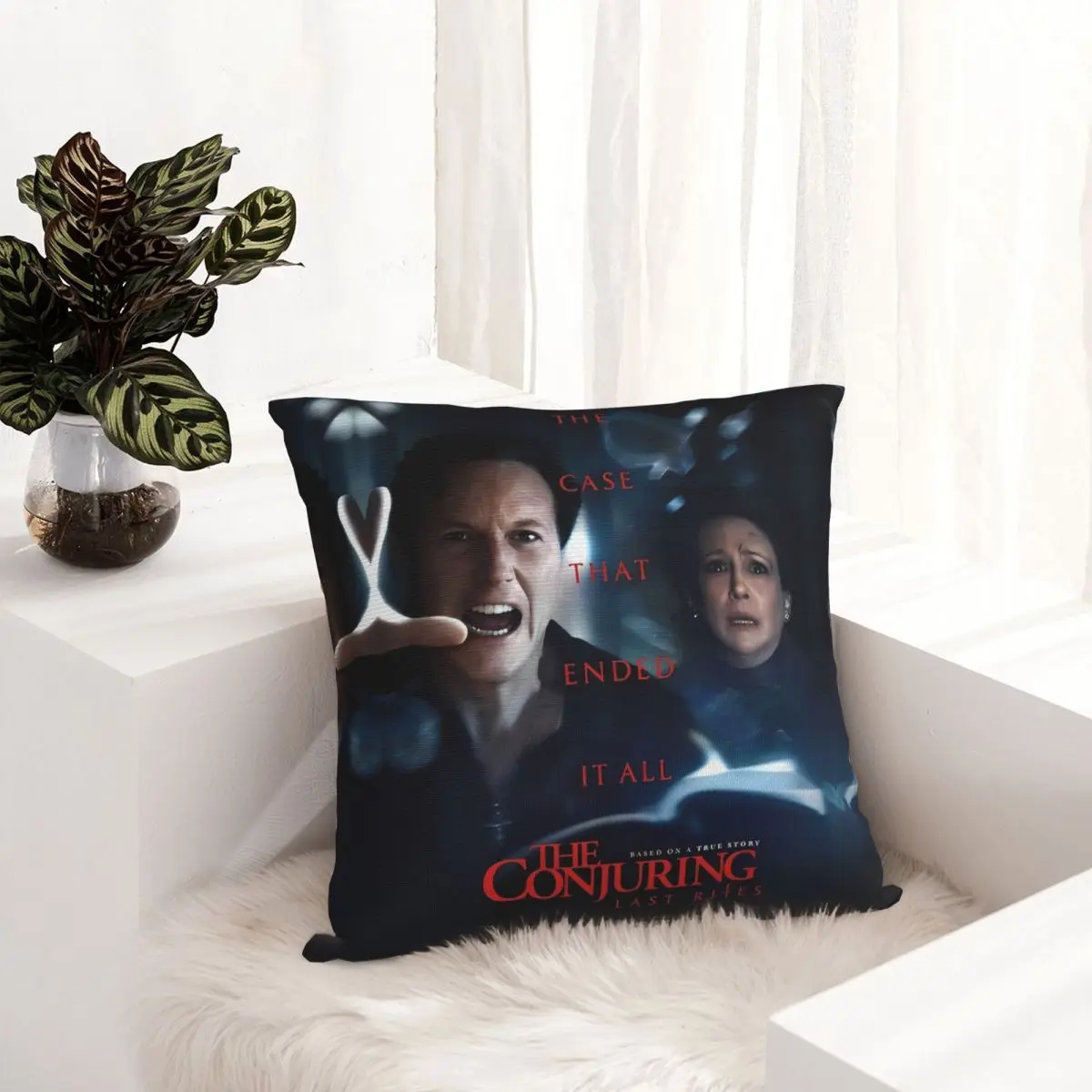 غطاء وسادة The Conjuring Last Rites تصميم غطاء الوسادة كيس وسادة عتيق لكرسي أريكة ديكور المنزل سادات
