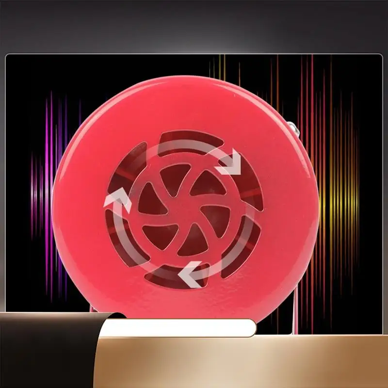 

Red Mini Metal Motor Siren Industrial Alarm Sound Electrical Guard Against Theft 120Db MS-190 AC220V-N35R