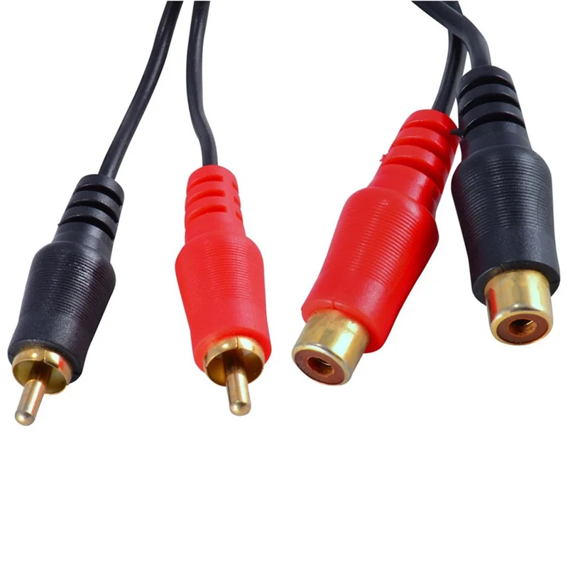 AEE7-RCA Audio Noise Filter Suppressor Ground Loop Isolator For Car And Home Stereo 2XRCA Male, 2XRCA Female With Car Audio