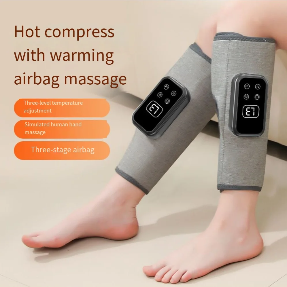 2PCS  Electric Air Compression Calf Massager - Constant Temperature Hot Compress Leg Airbag Massager