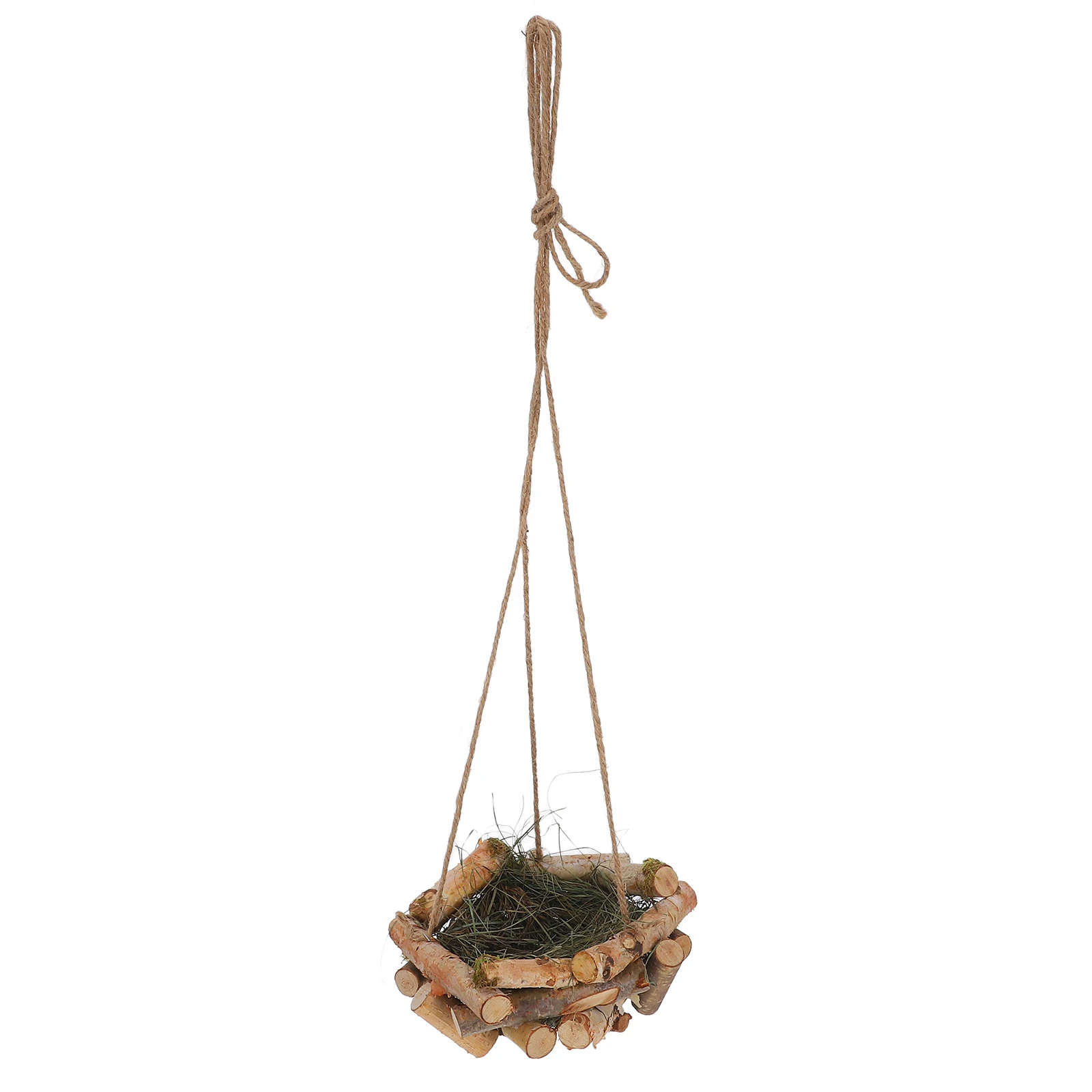 

Wooden Straw Bird Nest Home Decor Hummingbird Nests Hanging H crafted Natural Aesthetic Photo Prop Garden Outdoor