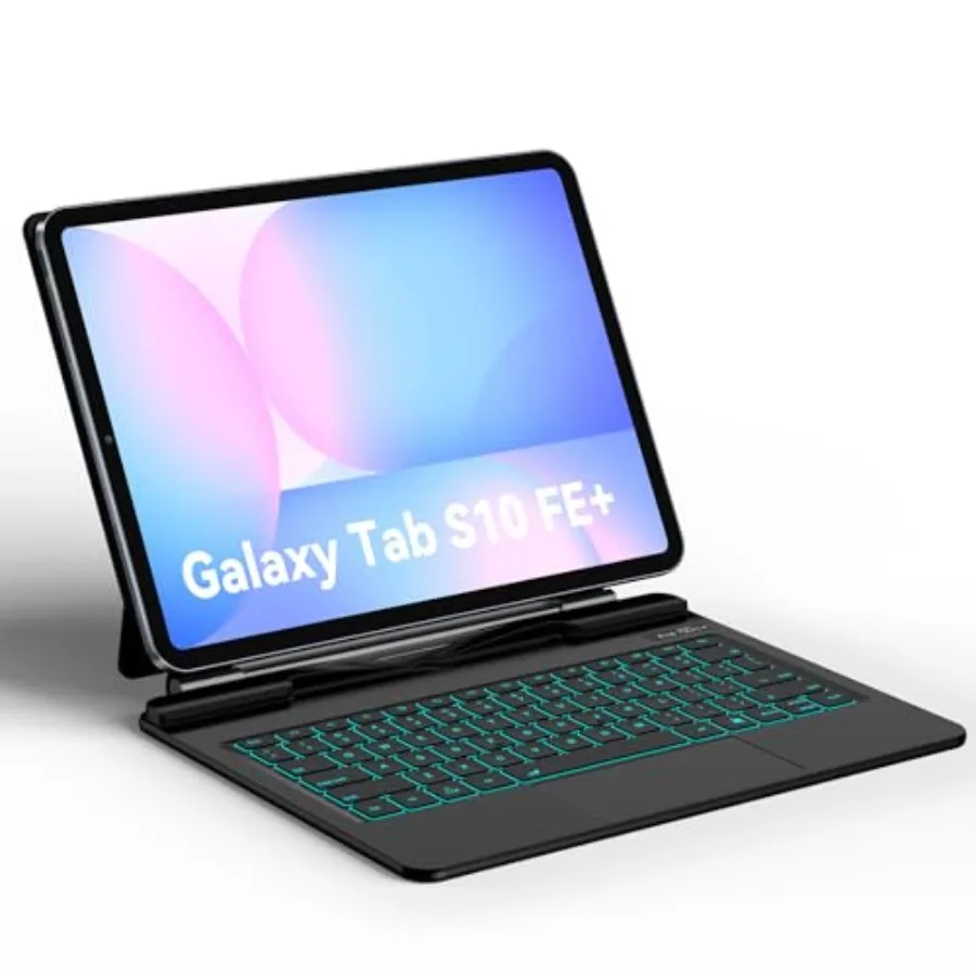 

Чехол-клавиатура Magic-Style для Samsung Galaxy Tab S10 FE+ Plus 13.1 2025 с держателем для S-Pen и плавающей магнитной подставкой LE