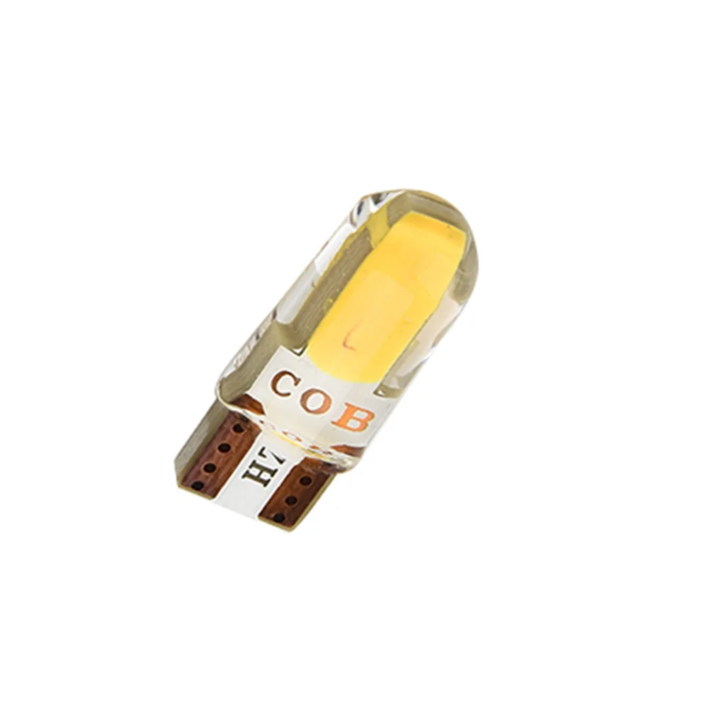 4pcs T10 194 168 COB LED Car for canbus Silica Width Light Bulb Amber Lamp Easy Installation, Direct Replacement, No Wiring Requ