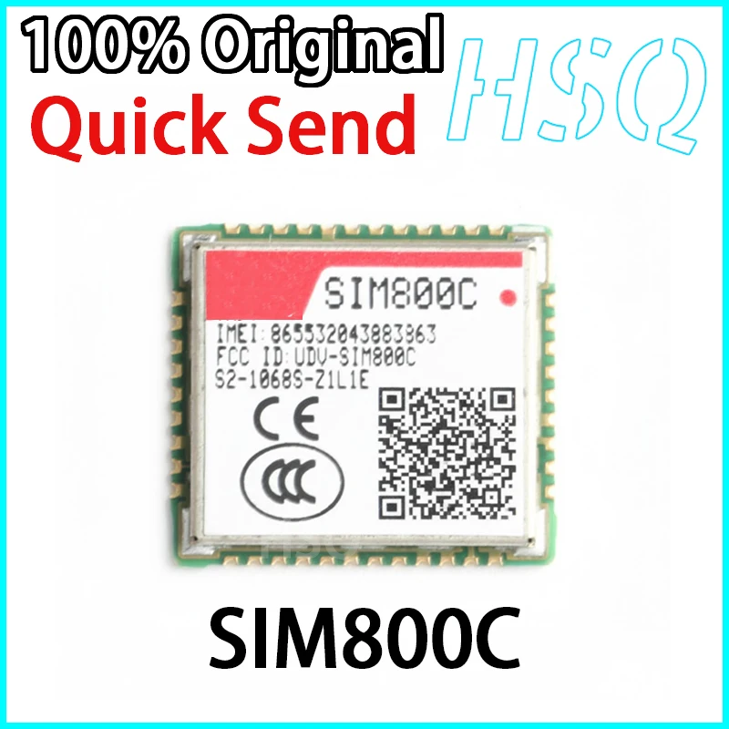 1PCS SIM800C Four Frequency GPRS/GSM Bluetooth Module Voice SMS Data Transmission Wireless Transceiver Chip New Original