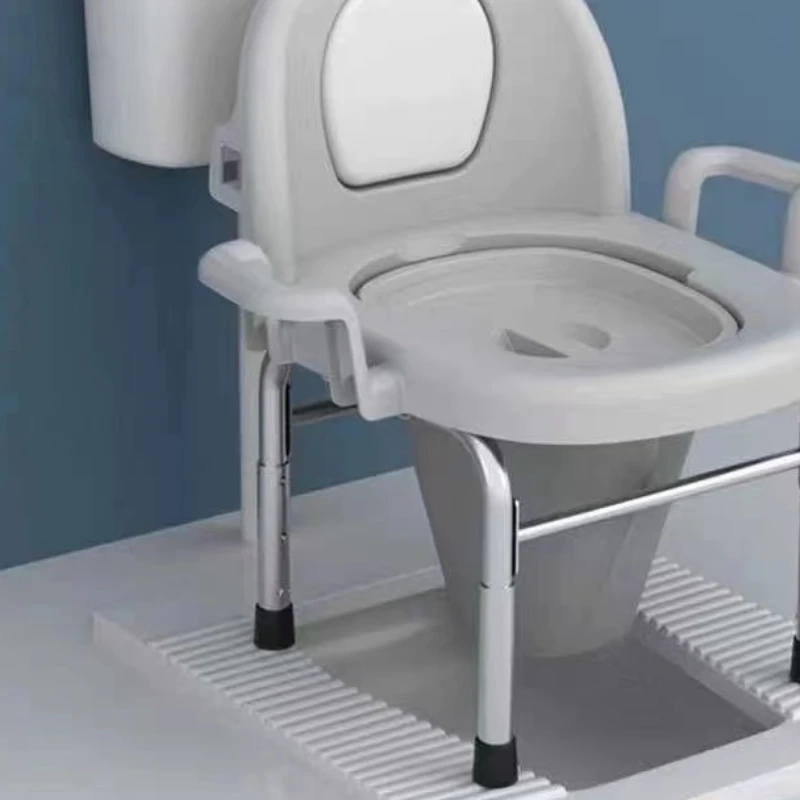 Unieke Handgreep Stoel Comfortabele Zitbad Transfer Kruk 3 In 1 Commode Stoel Duschstuhl Mit Rückenlehne Douche Commode