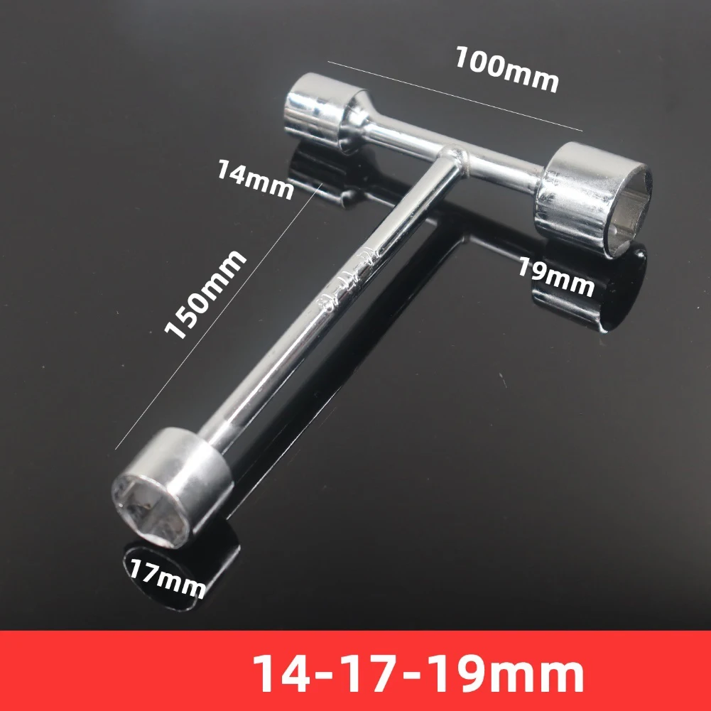 T Handle Bicycles 3 Way Hex Socket Wrench 8mm 9mm 10mm 12mm 14mm 17mm 19mm Socket Spanner For Cycling Repair Wrenches Hand Tools view 5
