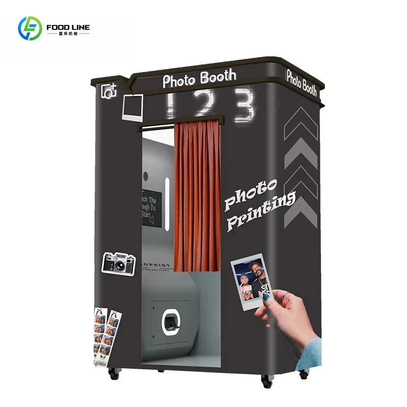 Customized Selfie Touch Screen Self Service Payment Mirror Magazine Box Photo Booth Hot Sale