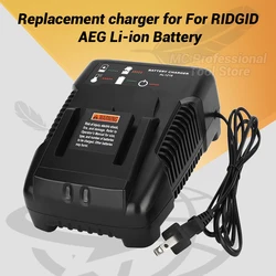 18V Lithium Battery Charger For AEG RIDGID 14.4V 18V Li-Ion Battery Power Tool Battery Charging High Quality Fast Charging