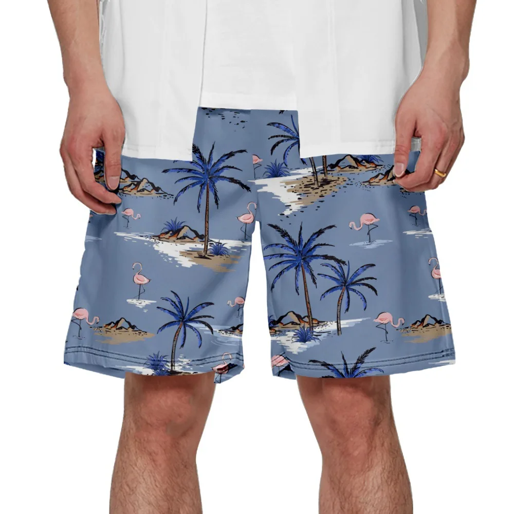 

Tropical Coconut Tree 3D Print Summer Men's Siwmwear Beach Board Shorts Briefs for Man Swim Trunks Swimming Shorts Beachwear