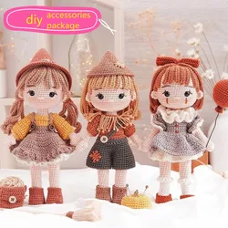 Girl Witch Dolls Package Crochet Knitting Kit for Beginners Starter Adults Handmade Boys Girls Birthdays Gift Supplie Tools