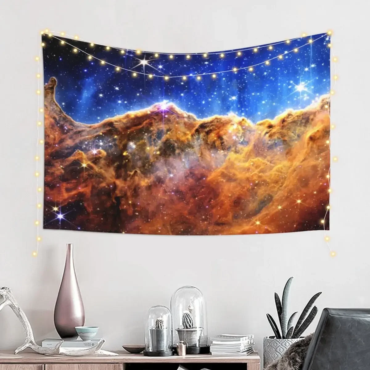 Cosmic Cliffs Tapestry For Bedroom Outdoor Decoration Japanese Room Decor Tapestry