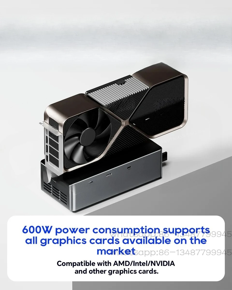 EGPU Dock with OCulink/USB4 Port for Laptop to External Graphic Card PCIe 4.0 x4 High Speed for Macbook