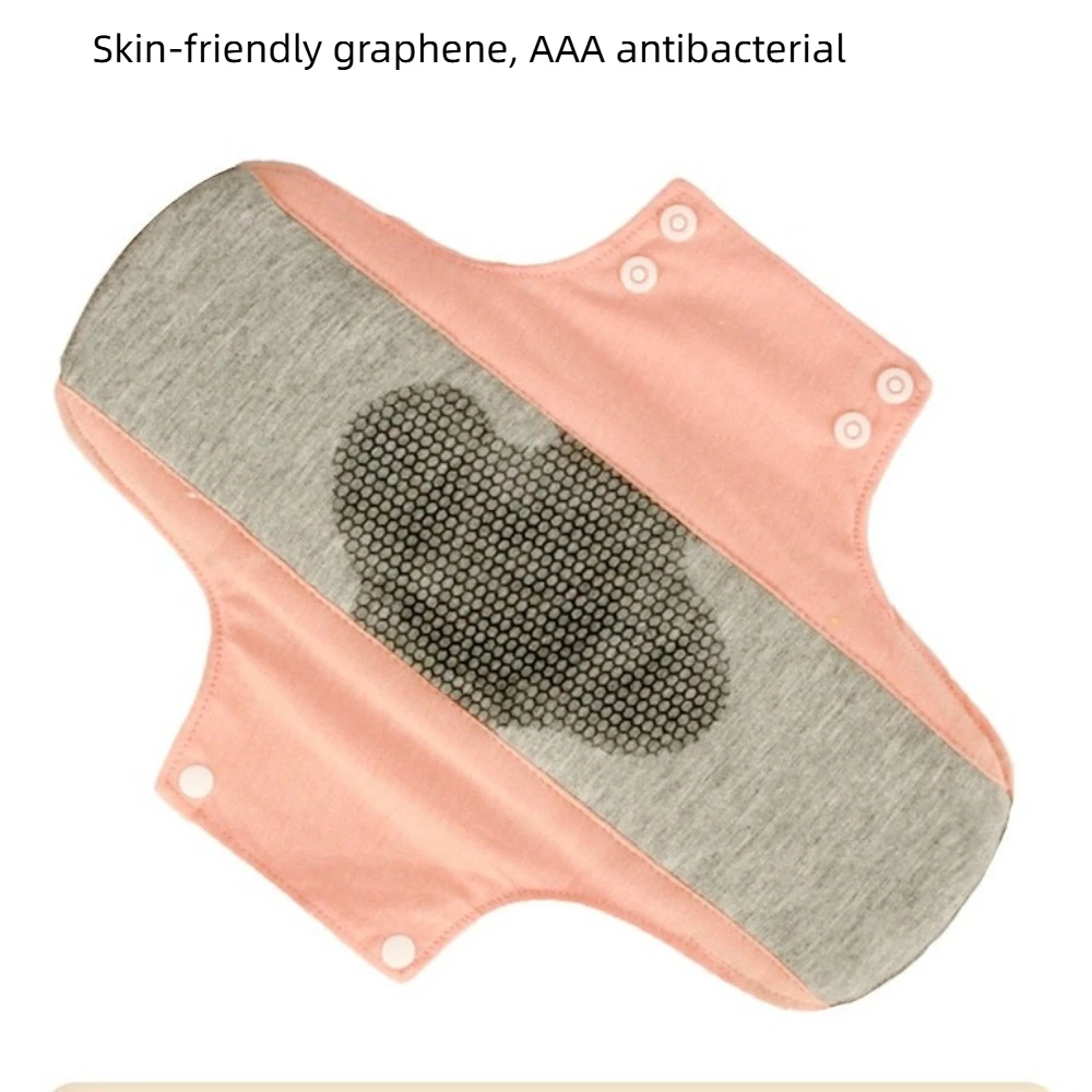 

Многоразовые тканевые прокладки для менструации с графеном, моющиеся, 23/28 см, мягкие гигиенические прокладки-вкладыши