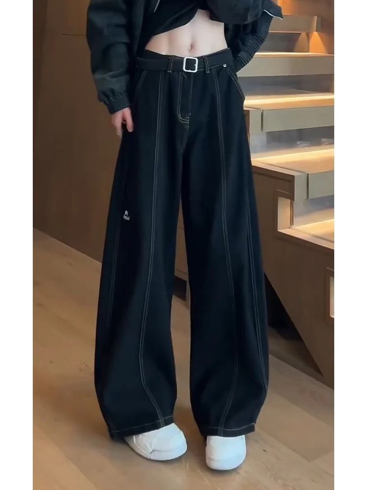 

Мужские широкие джинсы Bla American High Street Knife: свободный крой, повседневные брюки для осени и зимы, премиальное качество