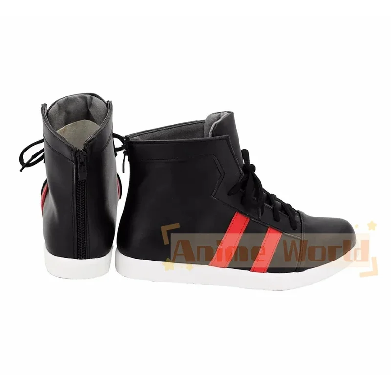 2025 11 DRB Division Rap Battle Buster Bros!!! Ichiro Yamada Cosplay Shoes Black Boots Custom Made Any Size