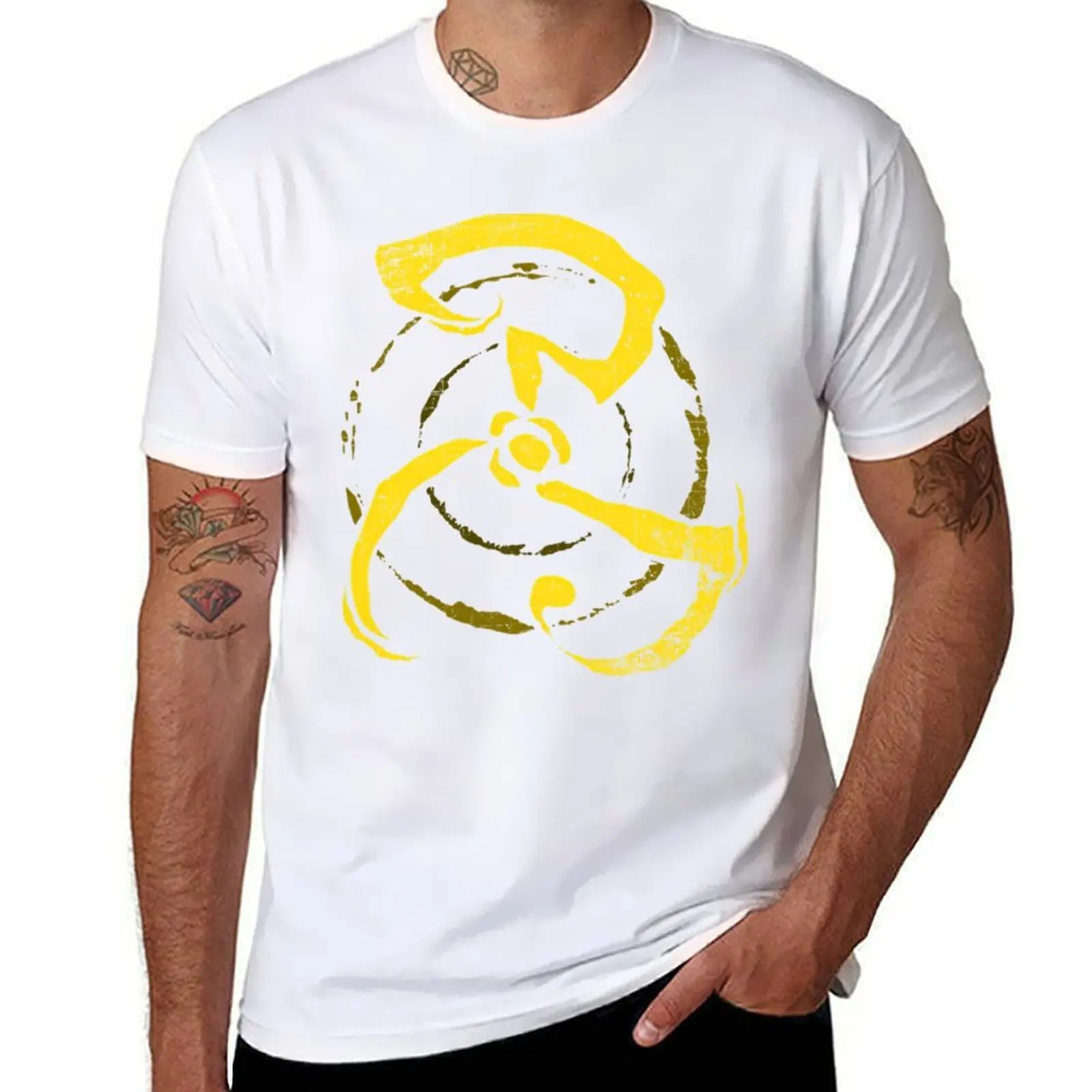 Yellow Sign - King In Yellow T-Shirt t shirts cotton 100% t shirt for man 100 percent cotton T-Shirt