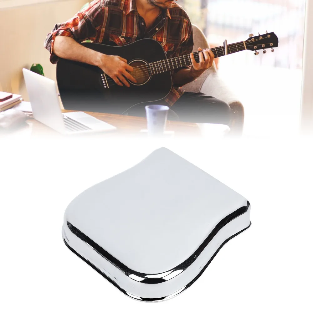 Chrome Plated Guitar Bridge Cover Metal Replacement Part​ ​Bridge Protector Easy To Install Ashtray Bridge Cover