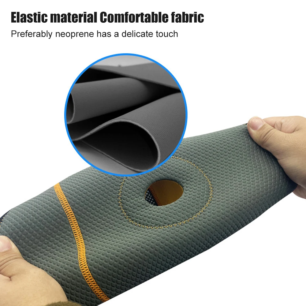 Ginocchiera sportiva con cuscinetti in Gel per rotula, supporto per compressione del ginocchio, corsa, sollevamento pesi, sollievo dal dolore