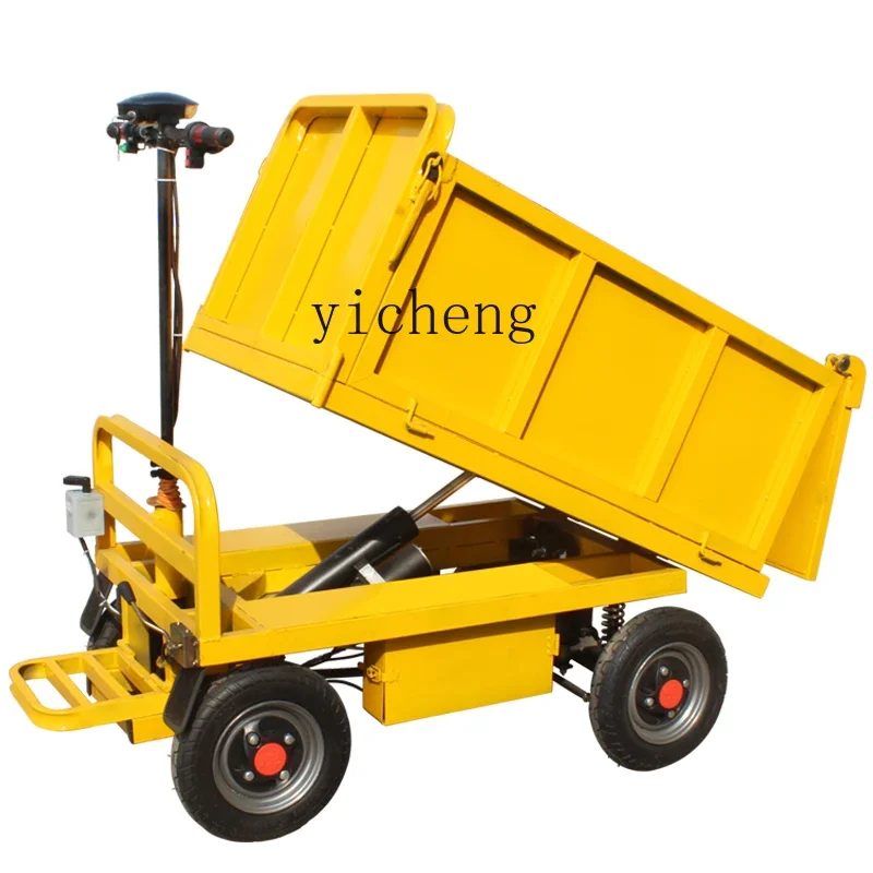 

ZZ construction site hydraulic dump ash bucket car electric flat farm feed truck