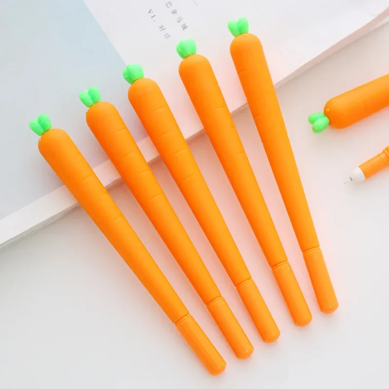 

Creative Stationery Gel Pen Cartoon Simulation Vegetables Neutral Pen Black Students Kawaii Stationary