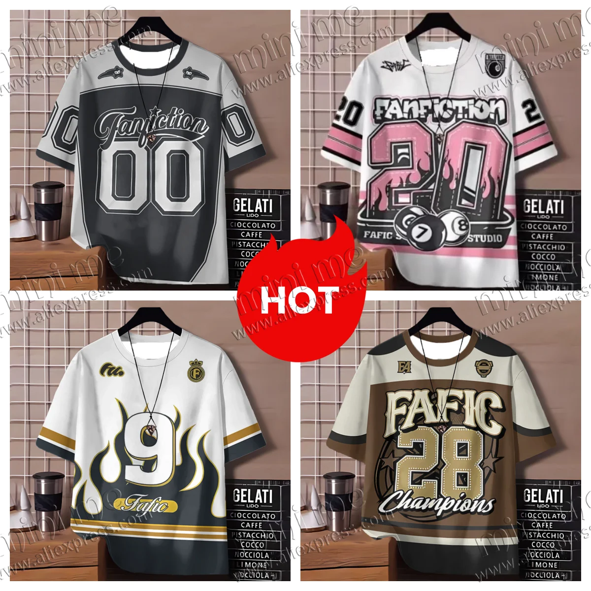 

2025 Summer New FAFIC Jersey Fans Male and Female Couples Daily Sports Football T-Shirt Unisex T-Shirt Quick Dry Motorcycle