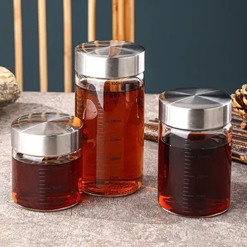 Graduated Borosilicate Glass Storage Bottle 1