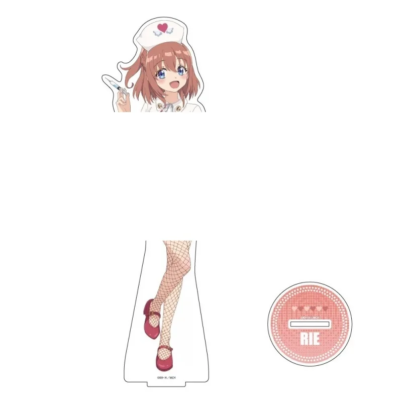 Anime Ichijyoma Mankitsu Gurashi! Nurse Uniform Theme Neo Nakano Acrylic Stand Model Plate Keychains Desktop Ornament