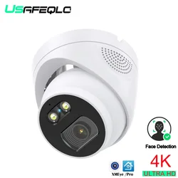 4MP 5MP 8MP 4K IP Camera Outdoor Face Detection Audio Dual Light H.265+ Xmeye Pro CCTV Metal Dome POE Surveillance Security RTSP