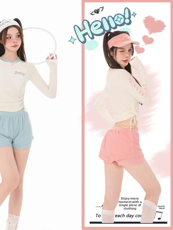 

Изысканный женский раздельный купальник 2025 года в японском студенческом стиле для девушек, маленький размер, для термальных источников