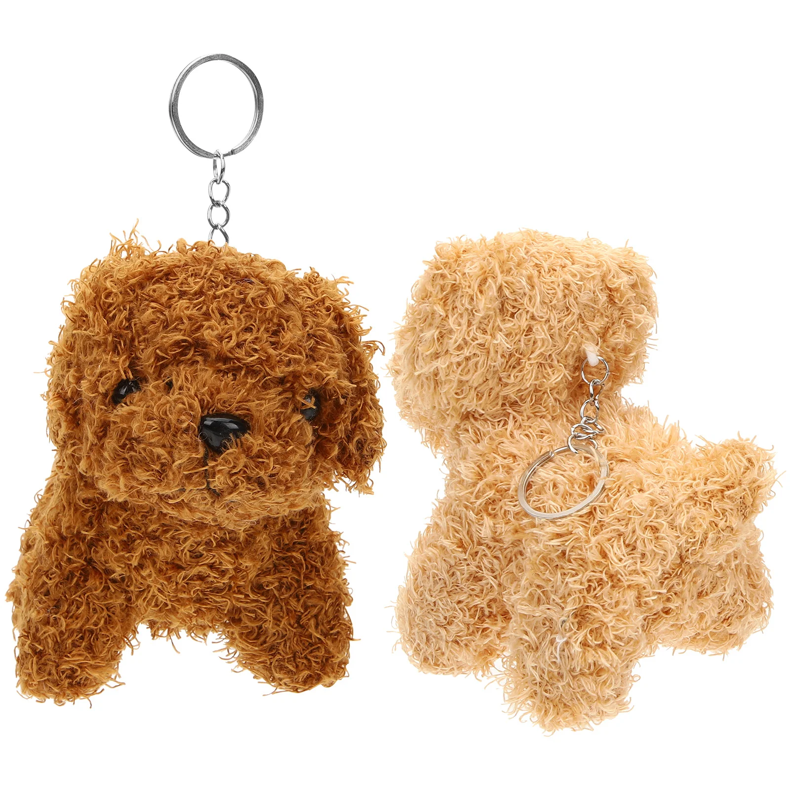 

2 Pcs Simulated Pet Toys Kids Stuffed Animal Bag Pendant Decor Plush Animals for Girls Party Favor Puppy Dog
