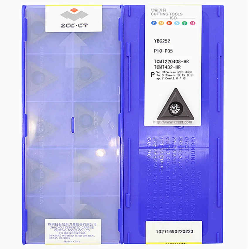 TCMT220408 YBC251/TCMT220408-HR YBC251/TCMT220408-HR YBC252/TCMT220408-HR YBC351 ZCC.CT CNC blade carbide inserts turning tools