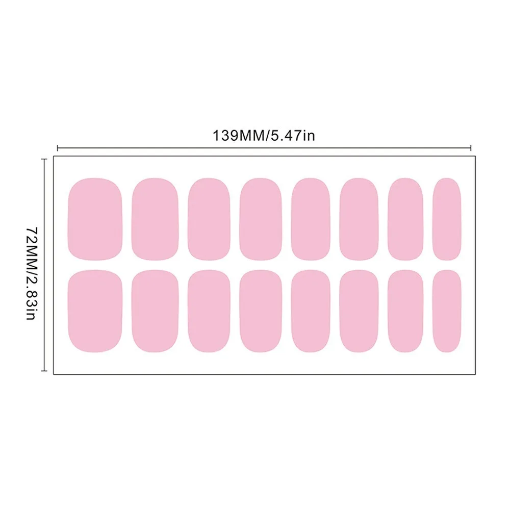 32개 스트립 가을 네일 스티커 풀 커버 세미 큐어드 젤 네일 폴리쉬 스트립 롱래스팅 레오파드 프린트 네일 아트 스티커