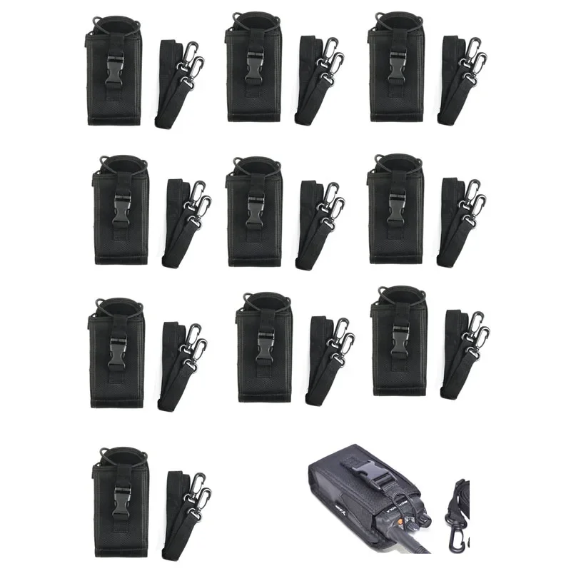 

Lot 10PCS 3in1 Nylon Carry Case Holster Pouch Bag for Motorola GP328 GP338 GP88 GP340 GP368 P8220 Two Way Radio Walkie Talkie