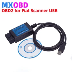 USB Cable For Fiat Diagnostic Cable for Fiat/Alfa Romeo/Lancia OBD2 ECU Scanner for Engine/ABS/AIR-BAG of Petrol/Diesel Old Cars