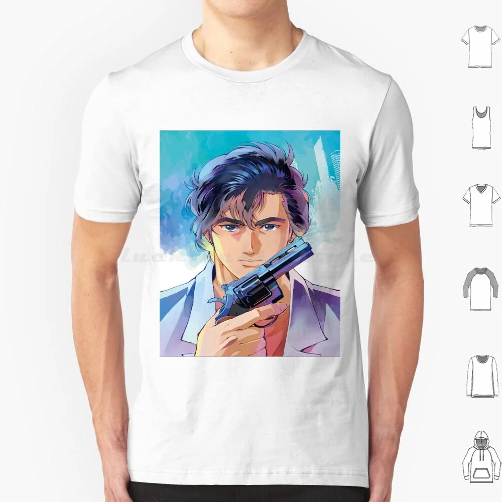 

City Hunter-Ryo Saeba T Shirt Men Women Kids 6xl City Hunter Nicky Larson Ryo Saeba 357 Mangas Anime