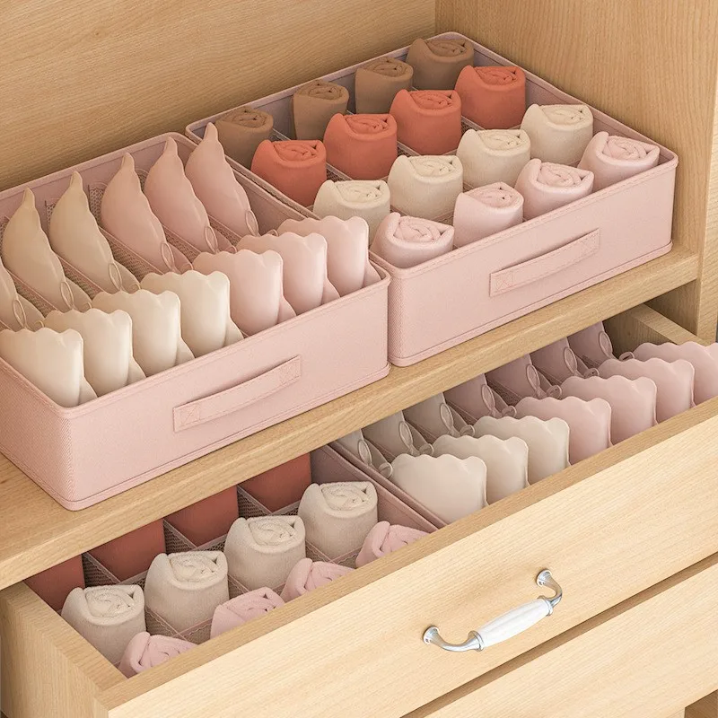 Bedroom Drawer Organizer For Underwear Bra Socks Storage Box Wardrobe Organizer Clothes Organizing Boxes Cabinet Separator Case