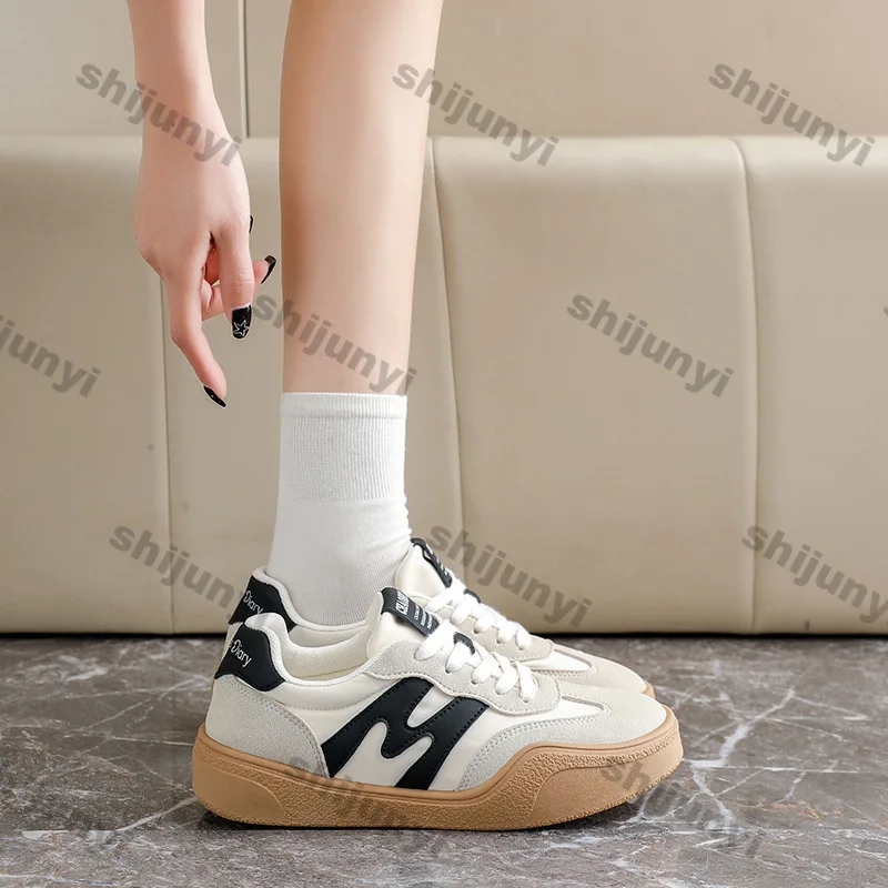 

2026 Summer New Arrivals Women Casual Sport Shoes Round Toe Comfortable Platform Sneakers Trendy Sewing Outdoor Running Shoes