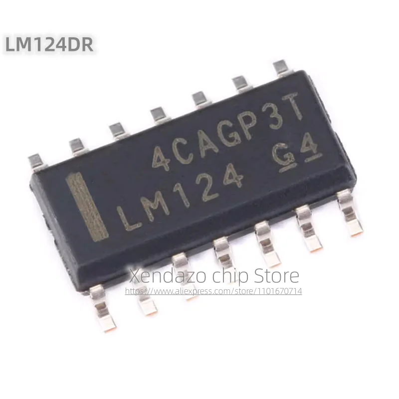 10pcs/lot LM124DR LM124 SOP-14 package Original genuine Operational amplifier chip