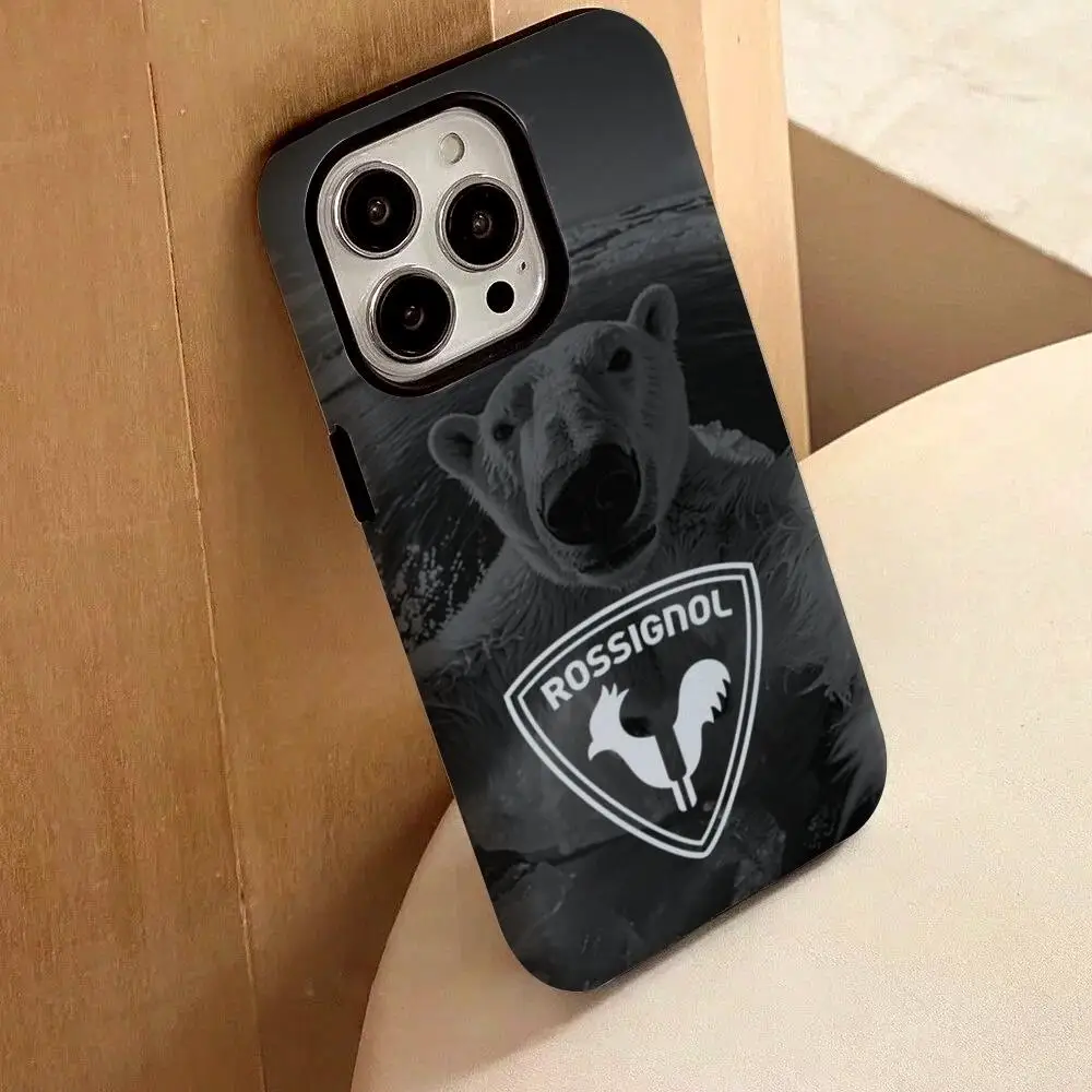 

R-Rossignols Phone Case For IPhone 17 16 15 14 13 12 Pro Max Plus Glossy HD Double-Layer Liquid Back Film Hard Shell