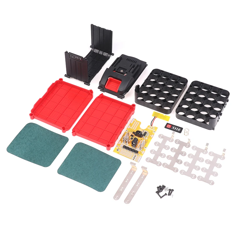 【1Set DIY 21700 Li Battery Case Circuit Board With BMS PCB Charging Protection For Shell Box - Can Install 5/20 Batteries】