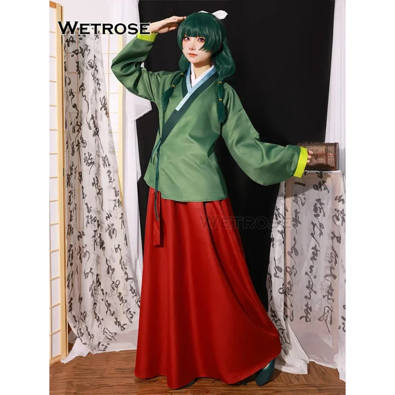 【Wetrose】In Stock Maomao Cosplay Costume Jinshi Mao mao Ancient Chinese Style Dress Apothecary Diaries Kusuriya Hitorigoto Wig