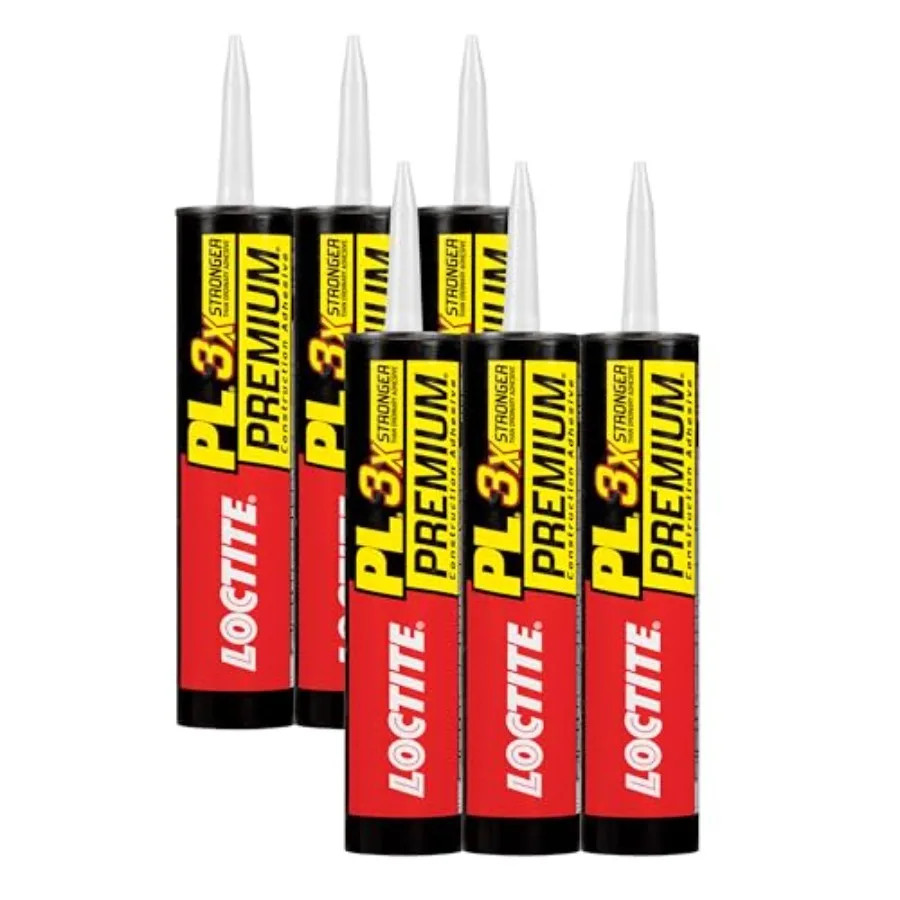 PL Premium Polyurethane Construction Adhesive, Cartridge, - Versatile Construction Glue for Wood, Concrete, Stone, Metal and Mo