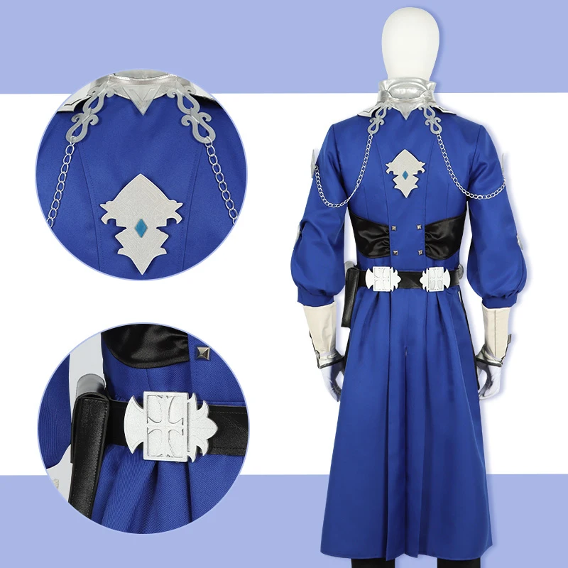 COSMART Game Final Fantasy 14 FF14 Alphinaud Leveilleur Cosplay Costume Uniform Sage 6.0 Halloween Party Role Play Outfit